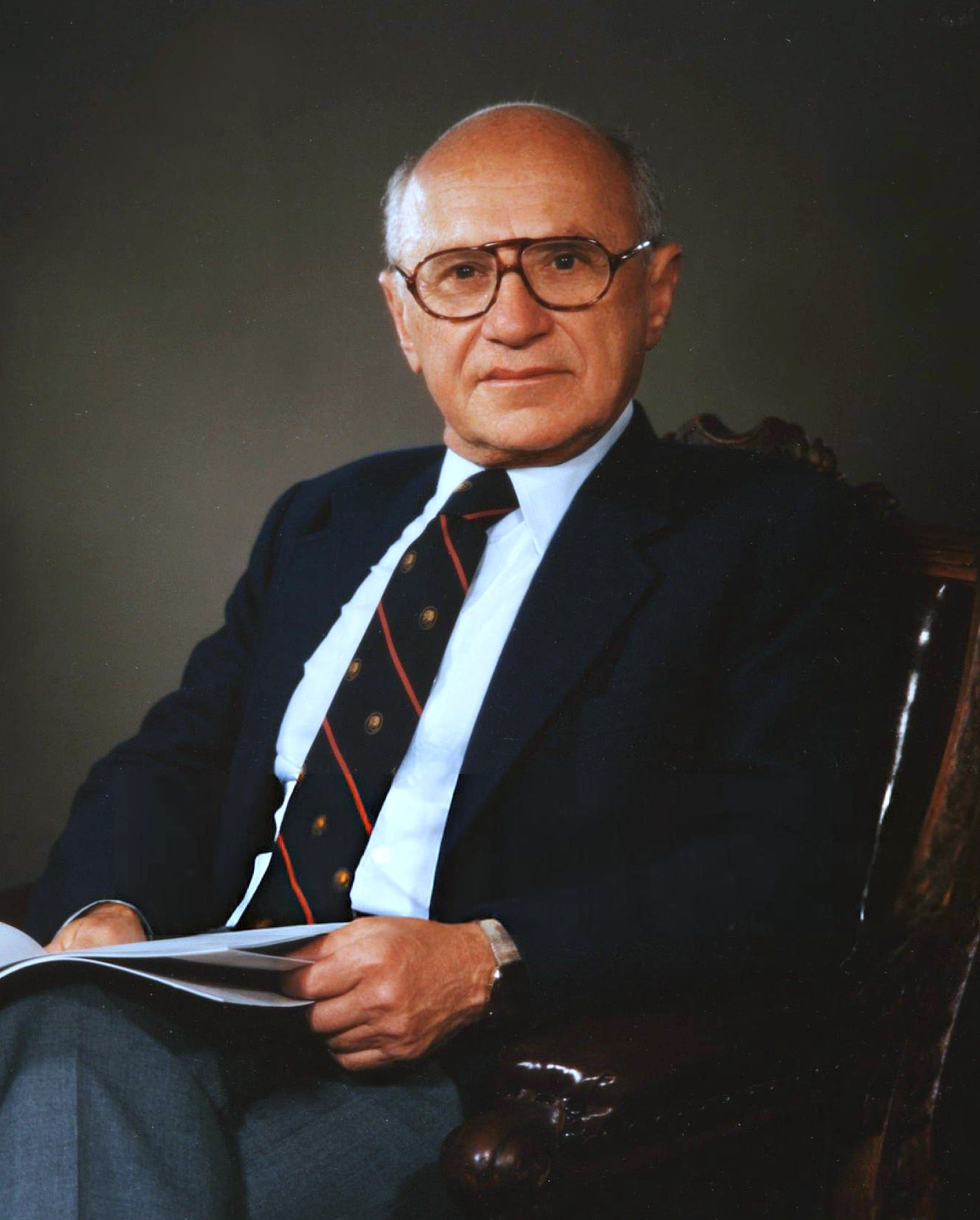 Milton Friedman portrait